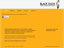 Tablet Screenshot of blackduckpropertymaintenance.com.au